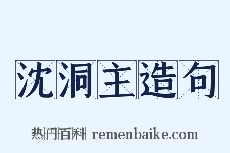 沈洞主造句是什么意思的图片